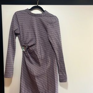 Zara Dress: High Neck and Backless Purple Dress